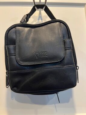 Black Leather-Look Bag